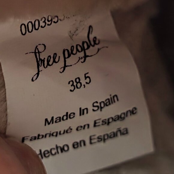 NWOT FREE PEOPLE (7.5 - 8) JAMES COZY Black Leather Faux Fur Mule - Picture 8 of 8